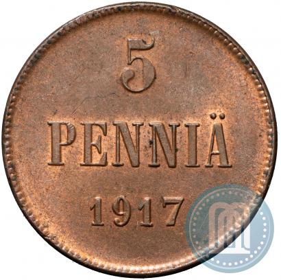 Picture 5 pennia 1917 year  
