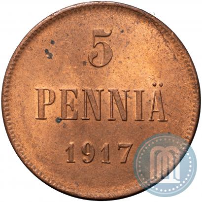 Picture 5 pennia 1917 year  