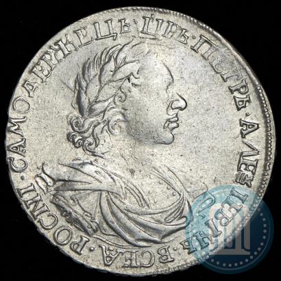 Picture 1 rouble 1719 year OK-IL-L "Portrait in armour"