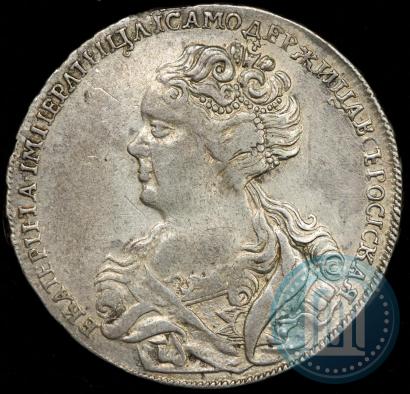 Picture 1 rouble 1726 year  "Moscow type, portrait turned to the left"
