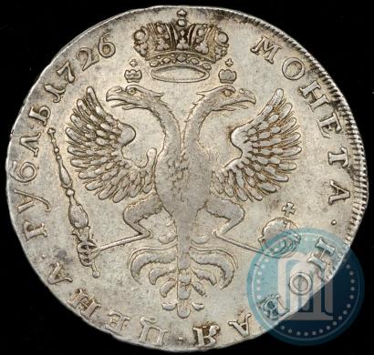 Picture 1 rouble 1726 year  "Moscow type, portrait turned to the left"