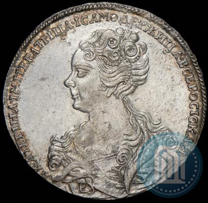 Picture 1 rouble 1726 year  "Moscow type, portrait turned to the left"