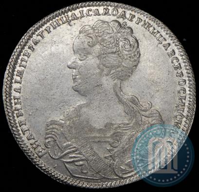 Picture Poltina 1726 year СПБ "Petersburg type, portrait turned to the left"