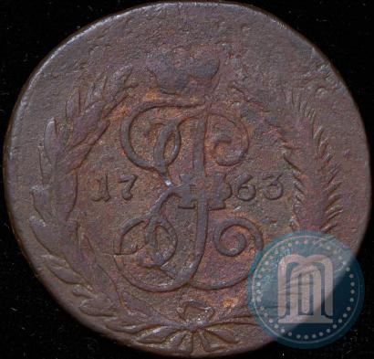 Picture 2 kopecks 1763 year СПМ 