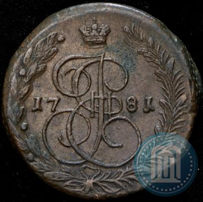 Фото 5 копеек 1781 года ЕМ 