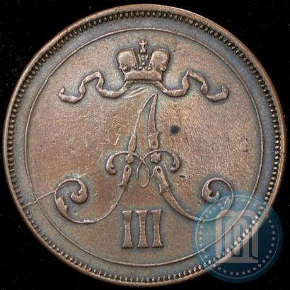 Picture 10 pennia 1890 year  