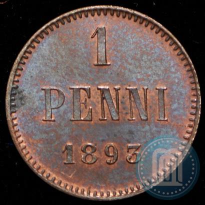 Picture 1 penni 1893 year  