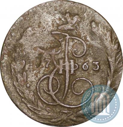 Picture 1 kopeck 1763 year ЕМ 