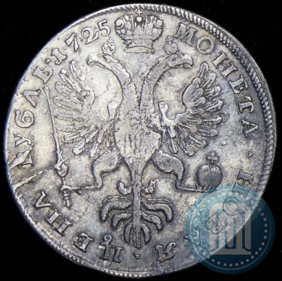 Picture 1 rouble 1725 year СПБ "Petersburg type, portrait turned to the left"