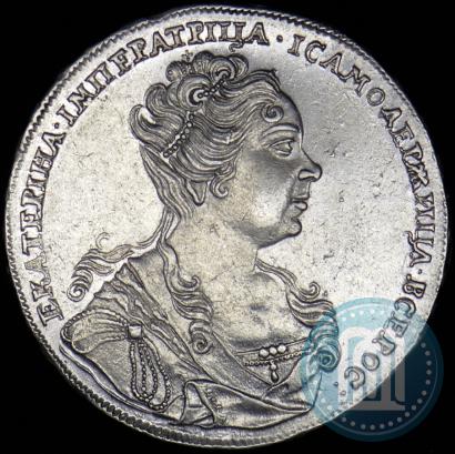 Picture 1 rouble 1726 year  "Moscow type, portrait turned to the right"