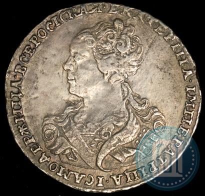 Picture Poltina 1726 year  "Moscow type, portrait turned to the left"