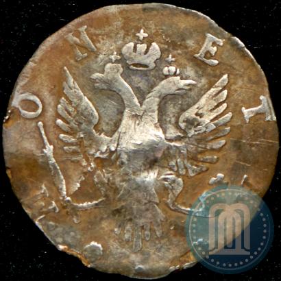 Picture 4 kopecks 1757 year  "For Livonia"