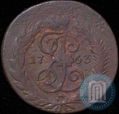 Фото 2 копейки 1763 года СПМ 