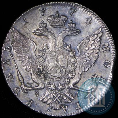 Фото 1 рубль 1774 года СПБ-ФЛ 