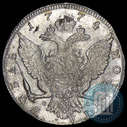 Фото 1 рубль 1774 года СПБ-ФЛ 