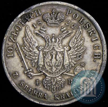 Picture 10 złotych 1822 year IB 