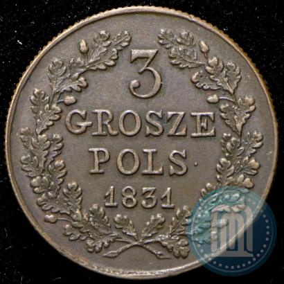 Picture 3 grosze 1831 year KG "Polish uprising"