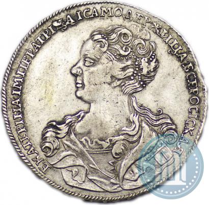 Фото 1 рубль 1726 года  "Московский тип, портрет влево"