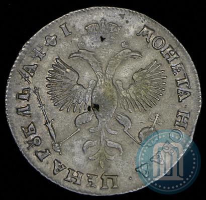 Picture 1 rouble 1719 year OK "Portrait in armour"