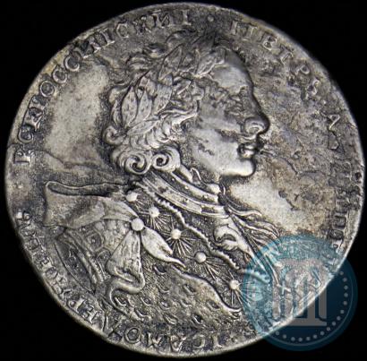 Фото 1 рубль 1723 года OK "Портрет в горностаевой мантии"