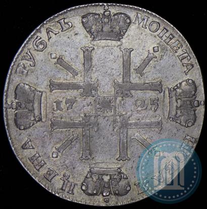 Фото 1 рубль 1725 года СПБ "Солнечный в латах"