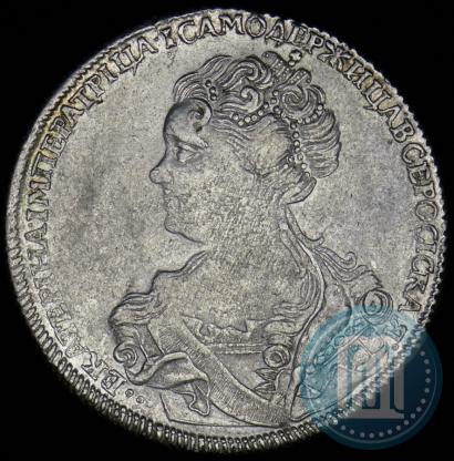 Picture 1 rouble 1726 year СПБ "Petersburg type, portrait turned to the left"