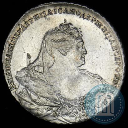 Picture 1 rouble 1737 year  "Moscow type"