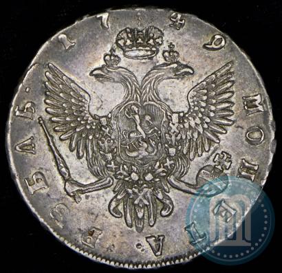 Фото 1 рубль 1749 года СПБ 