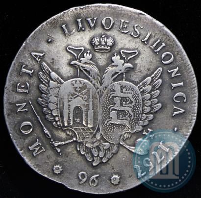 Picture 96 kopecks 1757 year  "For Livonia"