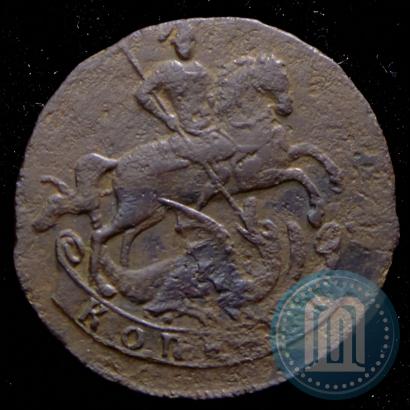 Picture 1 kopeck 1758 year  