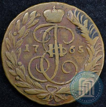 Фото 2 копейки 1765 года ММ 