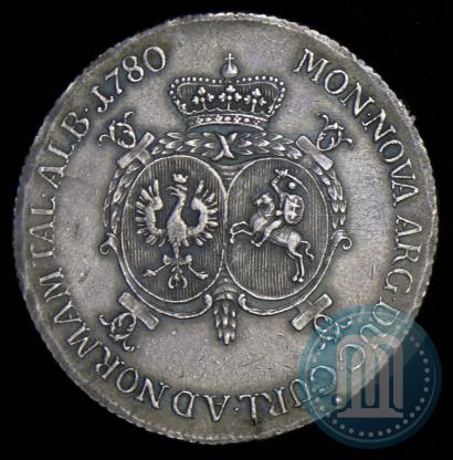 Фото Талер 1780 года  "Петр Бирон. Курляндия"