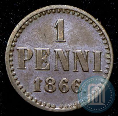 Picture 1 penni 1866 year  