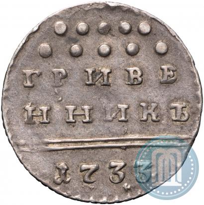 Picture Grivennik 1733 year  