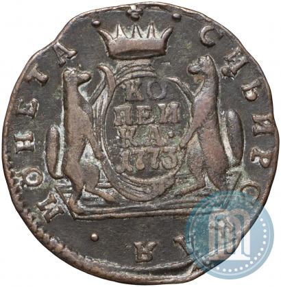 Фото 1 копейка 1773 года КМ 