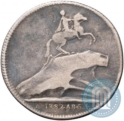 Picture Token Coin 1782 year  "Monument to Peter the Great in Saint-Petersburg"