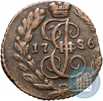 Фото Полушка 1786 года ЕМ 