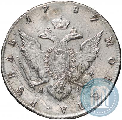 Фото 1 рубль 1787 года СПБ-ЯА 