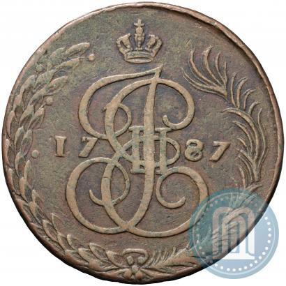 Picture 5 kopecks 1787 year ЕМ 