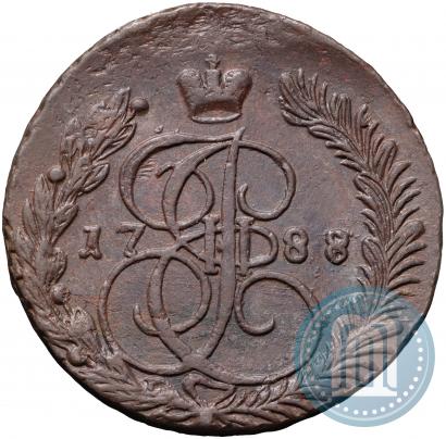 Фото 5 копеек 1788 года ЕМ 