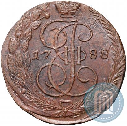 Picture 5 kopecks 1788 year ЕМ 
