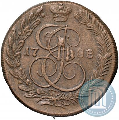 Фото 5 копеек 1788 года КМ 