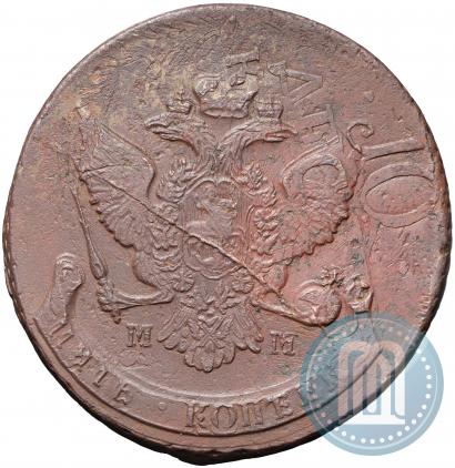 Picture 5 kopecks 1788 year ММ 