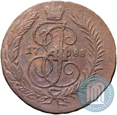 Фото 2 копейки 1788 года ММ 