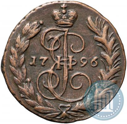 Picture 1 kopeck 1796 year ЕМ 