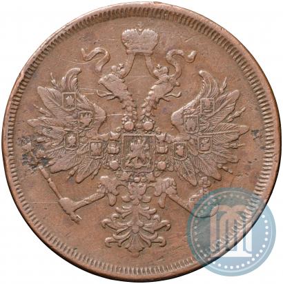 Picture 3 kopecks 1864 year ЕМ 