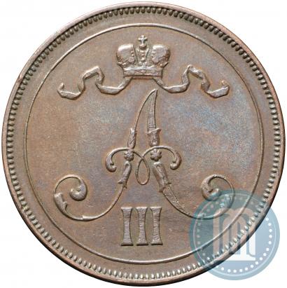 Picture 10 pennia 1891 year  