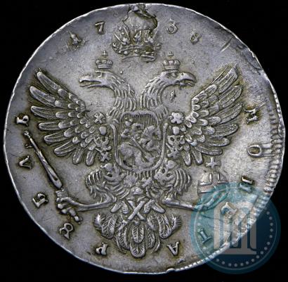 Фото 1 рубль 1738 года  "Московский тип"