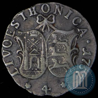 Фото 4 копейки 1757 года  "Ливонез"