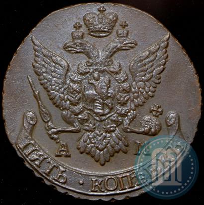 Picture 5 kopecks 1796 year АМ 